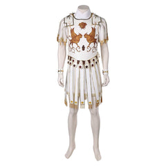 Gladiator 2 (2024) Marcus Acacius White Leather Outfits Cosplay Costume