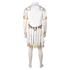 Gladiator 2 (2024) Marcus Acacius White Leather Outfits Cosplay Costume