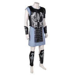 Gladiator 2 (2024) Maximus Black Blue Combat Uniform Outfits Cosplay Costume