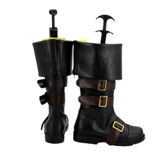 Game NieR:Automata 9S Cosplay Black Shoes Boots Halloween Carnival Props