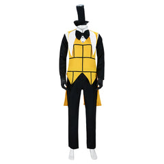 Gravity Falls Bill Cipher Yellow Set Outfits Cosplay Costume Carnival Suit