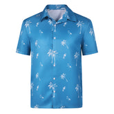 GTA 6 (2026) Jason Duval Blue Printed Shirt Outfits Cosplay Costume
