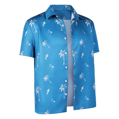 GTA 6 (2026) Jason Duval Blue Printed Shirt Outfits Cosplay Costume