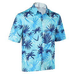 GTA 6 (2026) Tommy Vercetti Blue Printed Summer Shirt Outfits Cosplay Costume
