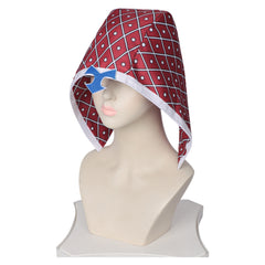 Guido Mista Red White Diamond Lattice Hat Headwear Cosplay Accessories Props