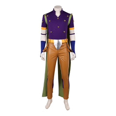 Gyro Zeppeli Purple Brown Cowboy Set Outfits Cosplay Costume Halloween Suit