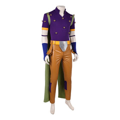 Gyro Zeppeli Purple Brown Cowboy Set Outfits Cosplay Costume Halloween Suit