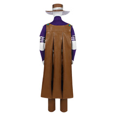 Gyro Zeppeli Purple Brown Set Cowboy Outfits Cosplay Costume Carnival Suit