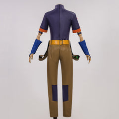 Gyro Zeppeli Purple Cowboy Set Outfits Cosplay Costume Halloween Carnival Suit