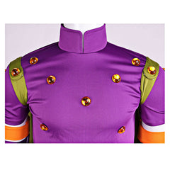 Gyro Zeppeli Purple Yellow Cowboy Set Outfits Cosplay Costume Suit