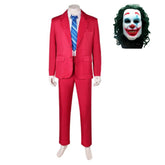 Movie Joker 2 Joker: Folie à Deux (2024) Joker Red Suit Outfits Cosplay Costume Halloween Carnival Suit