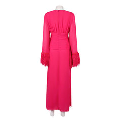 Hacks Season 5 (2026) Deborah Vance Pink Chiffon Dress Outfits Cosplay Costume