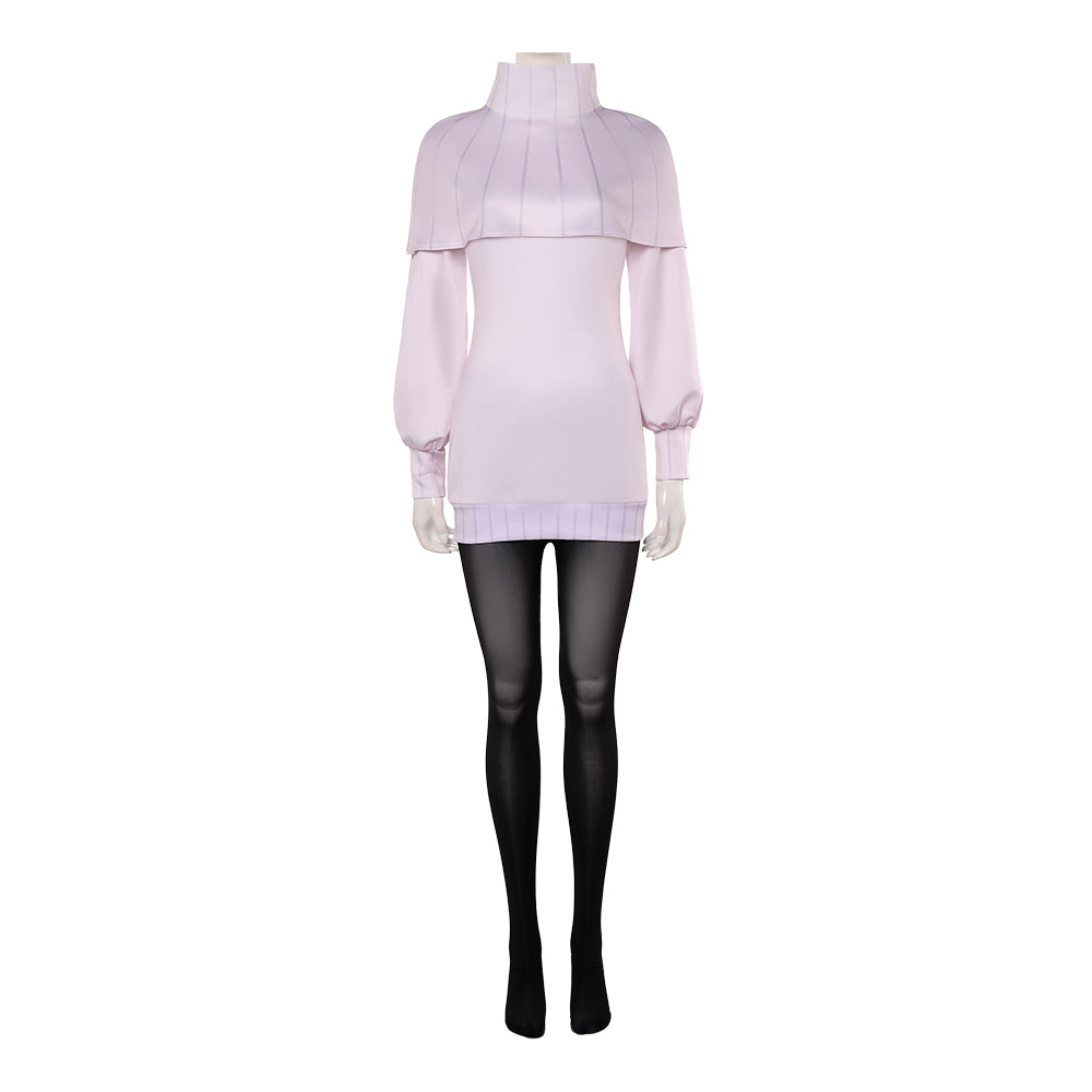 Hana Kurusu White Top Set Outfits Cosplay Costume Halloween Suit