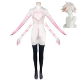 Hazbin Hotel 2 (2024) Angel Dust Four Arms White Jumpsuit Outfits Cosplay Costume