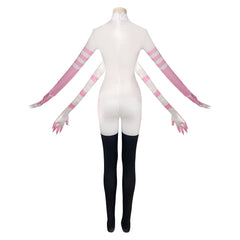 Hazbin Hotel 2 (2024) Angel Dust Four Arms White Jumpsuit Outfits Cosplay Costume