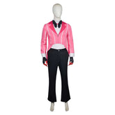 Hazbin Hotel 2 (2025) Alastor Pink Suit Cannibal Town Outfits Halloween Cosplay Costume
