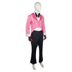 Hazbin Hotel 2 (2025) Alastor Pink Suit Cannibal Town Outfits Halloween Cosplay Costume