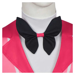 Hazbin Hotel 2 (2025) Alastor Pink Suit Cannibal Town Outfits Halloween Cosplay Costume