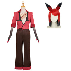 Hazbin Hotel 2 (2025) Alastor Red Black Set Outfits Halloween Cosplay Costume