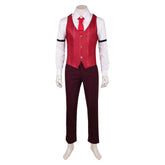 Hazbin Hotel 2 (2025) Alastor Red Vest Shirt Set Outfits Cosplay Costume