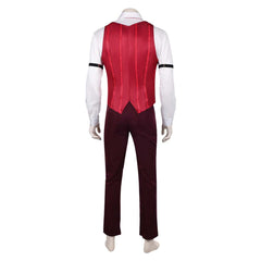 Hazbin Hotel 2 (2025) Alastor Red Vest Shirt Set Outfits Cosplay Costume