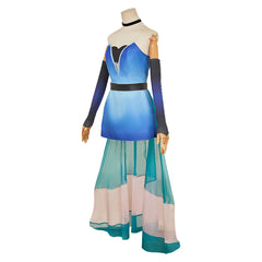 Hazbin Hotel 2 (2025) Angel Dust Blue Dress Set Outfits Cosplay Costume