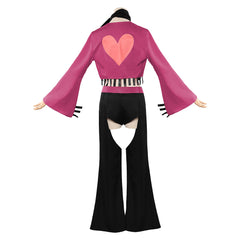 Hazbin Hotel 2 (2025) Angel Dust Pink Black Set Outfits Cosplay Costume