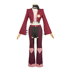 Hazbin Hotel 2 (2025) Angel Dust Rose Red Set Cosplay Costume Halloween Carnival Suit