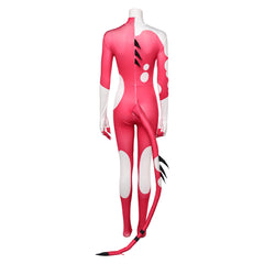Hazbin Hotel 2 (2025) Blitz Red Jumpsuit With Tail Outfits Halloween Cosplay Costume