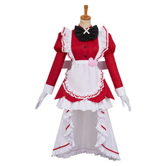 Hazbin Hotel 2 (2025) Carmilla Carmine Red Maid Set Outfits Halloween Cosplay Costume