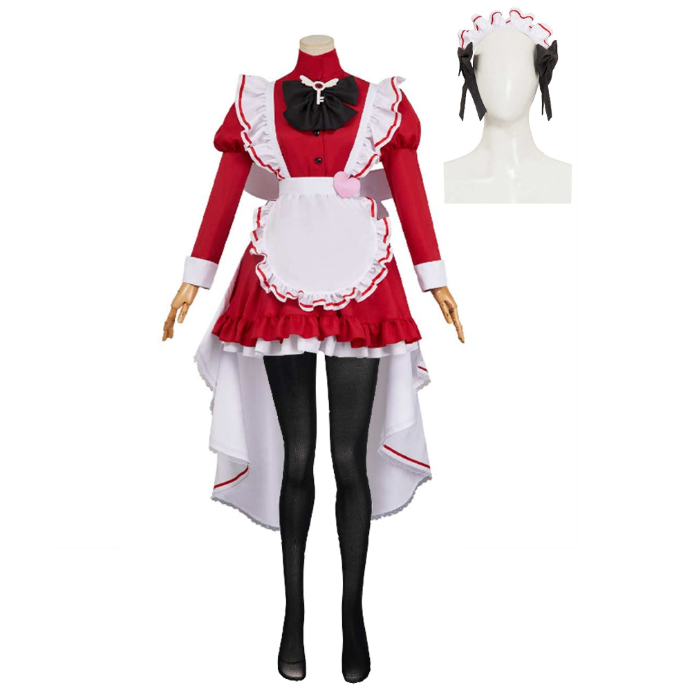 Hazbin Hotel 2 (2025) Charlie Morningstar Red Maid Set Outfits Halloween Cosplay Costume