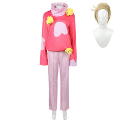 Hazbin Hotel 2 (2025) Lucifer Pink Sleepwear Set Outfits Cosplay Costume