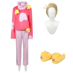 Hazbin Hotel 2 (2025) Lucifer Pink Sleepwear Set Outfits Cosplay Costume