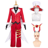 Hazbin Hotel 2 (2025) Lucifer Red Butler Set Outfits Halloween Cosplay Costume