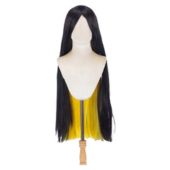 Hazbin Hotel 2 (2025) Sir Pentions Yellow Black Cosplay Wig Heat Resistant Synthetic Hair Carnival Halloween Props