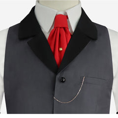 Hazbin Hotel 2 (2025) Sir Pentious Gray Black Set Outfits Cosplay Costume