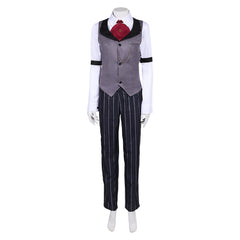 Hazbin Hotel 2 (2025) Sir Pentious Human Gray Suit Set Outfits Cosplay Costume