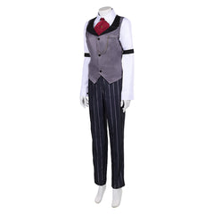 Hazbin Hotel 2 (2025) Sir Pentious Human Gray Suit Set Outfits Cosplay Costume