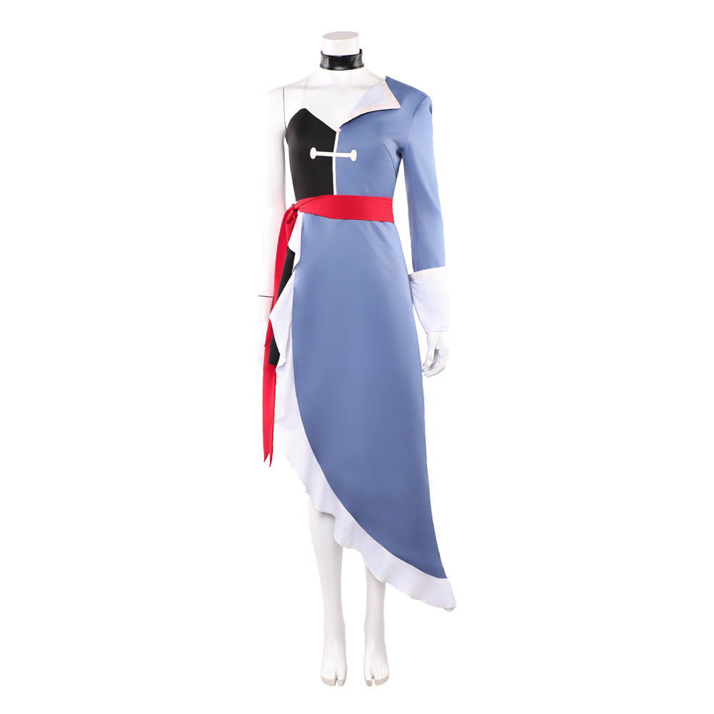 Hazbin Hotel 2 (2025) Vaggie Blue Dress Set Outfits Cosplay Costume