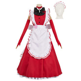 Hazbin Hotel 2 (2025) Vaggie Red Maid Set Outfits Halloween Cosplay Costume