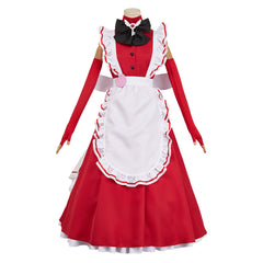 Hazbin Hotel 2 (2025) Vaggie Red Maid Set Outfits Halloween Cosplay Costume