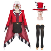 Hazbin Hotel 2 (2025) Valentino Red Set Cosplay Costume Halloween Carnival Suit