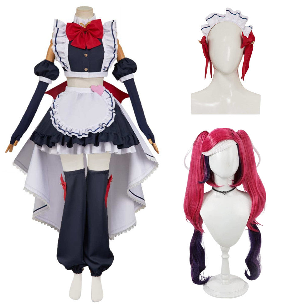 Hazbin Hotel 2 (2025) Velvette Black Maid Set Outfits Halloween Cosplay Costume