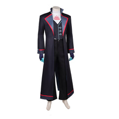 Hazbin Hotel 2 (2025) Vox Black Long Coat Suit Set Outfits Cosplay Costume