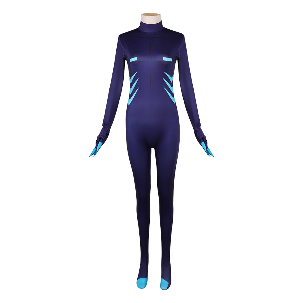 Hazbin Hotel 2 (2025) Vox Blue Jumpsuit Outfits Cosplay Costume