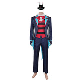 Hazbin Hotel 2 (2025) Vox Blue Red Suit Set Outfits Cosplay Costume