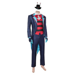 Hazbin Hotel 2 (2025) Vox Blue Red Suit Set Outfits Cosplay Costume