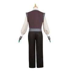 Hazbin Hotel 2 (2025) Vox Gray Vest Shirt Set Outfits Cosplay Costume 