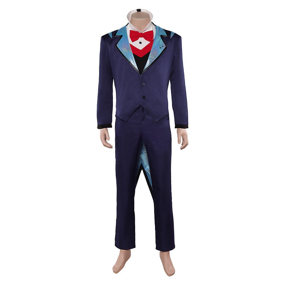 Hazbin Hotel 2 (2025) Vox Human Blue Suit Set Outfits Cosplay Costume