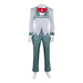 Hazbin Hotel 2 (2025) Vox Human Gray Green Suit Set Outfits Cosplay Costume